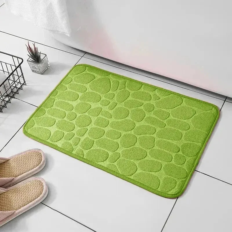 1pc embossed fiber carpet, bathroom living