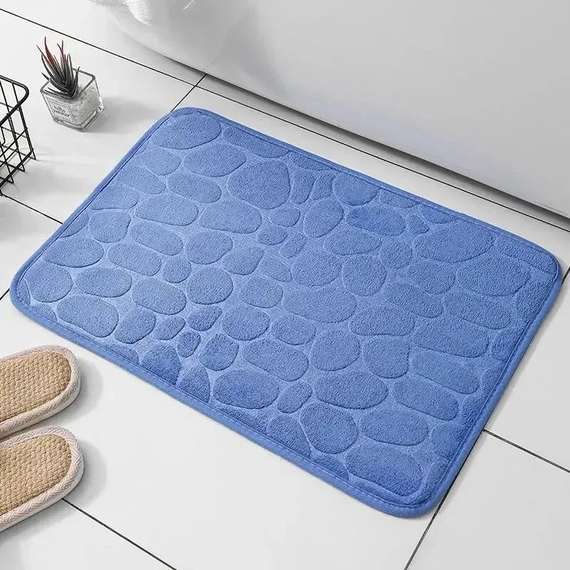 1pc embossed fiber carpet, bathroom living